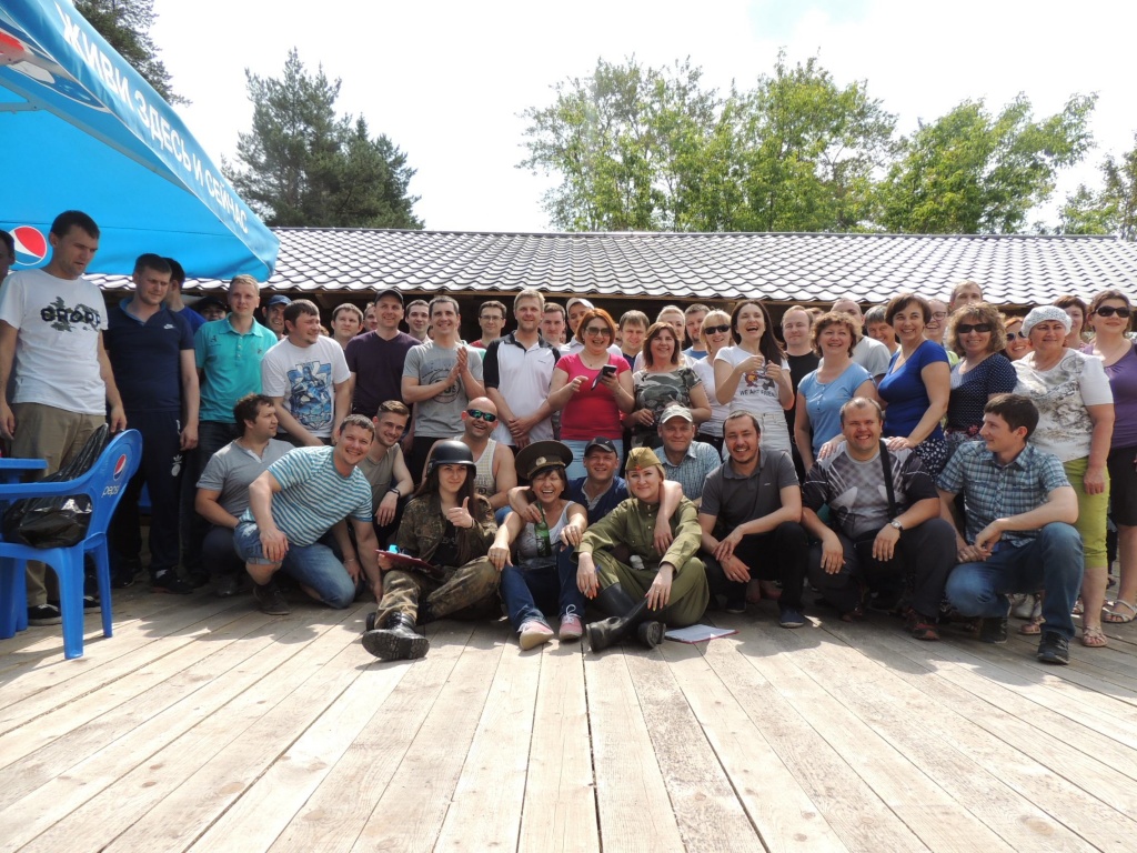 День рождения компании! Коллектив отметил этот праздник на стрельбище пейнтбольного клуба «Альянс*Парк»