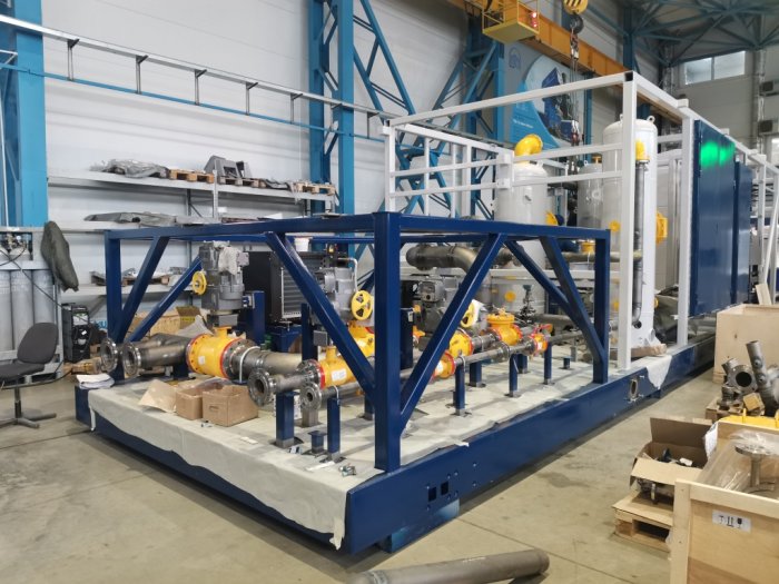 INGC Plant Continues Assembling a “Packaged Modular Compressor Unit” (MCU-001), a Joint Project with Baker Hughes (Thermodyn) 